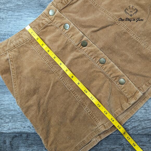 Altar'd State Snap Front Corduroy Skirt Size L - Picture 4 of 5